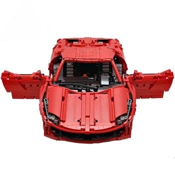 Moc מהירות המכונית איכות גבוהה חמה מודל של לבנות MOC V10 458 אבני הבניין ילדים Vehcile צעצועי DIY חינוכי מתנות